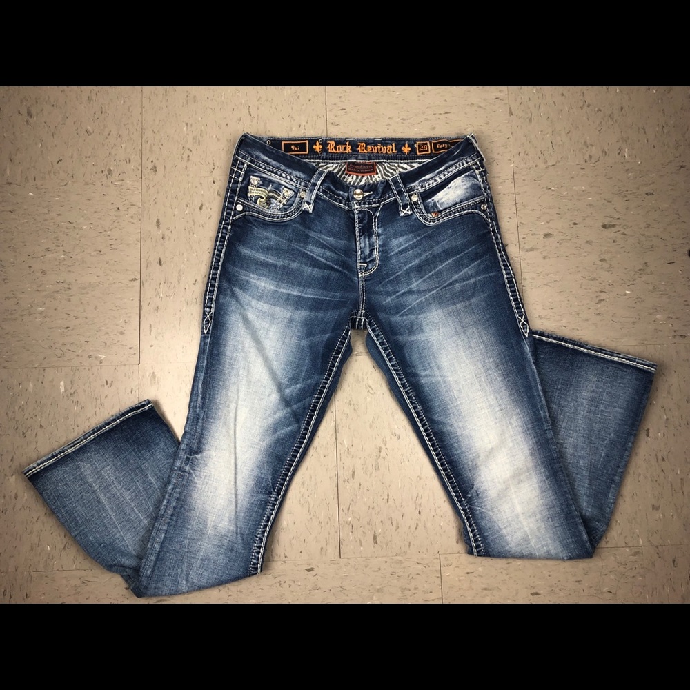 Rock Revival Yui Size 29 Easy Boot Jeans Women